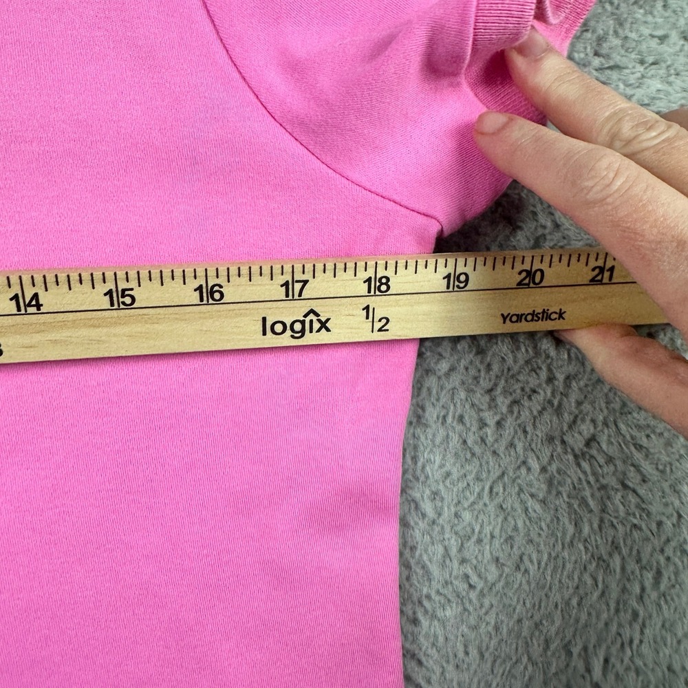 Ralph Lauren Polo Shirt Womens XL Pink Short Sleeve Yellow Pony Logo Cotton - Picture 8 of 11